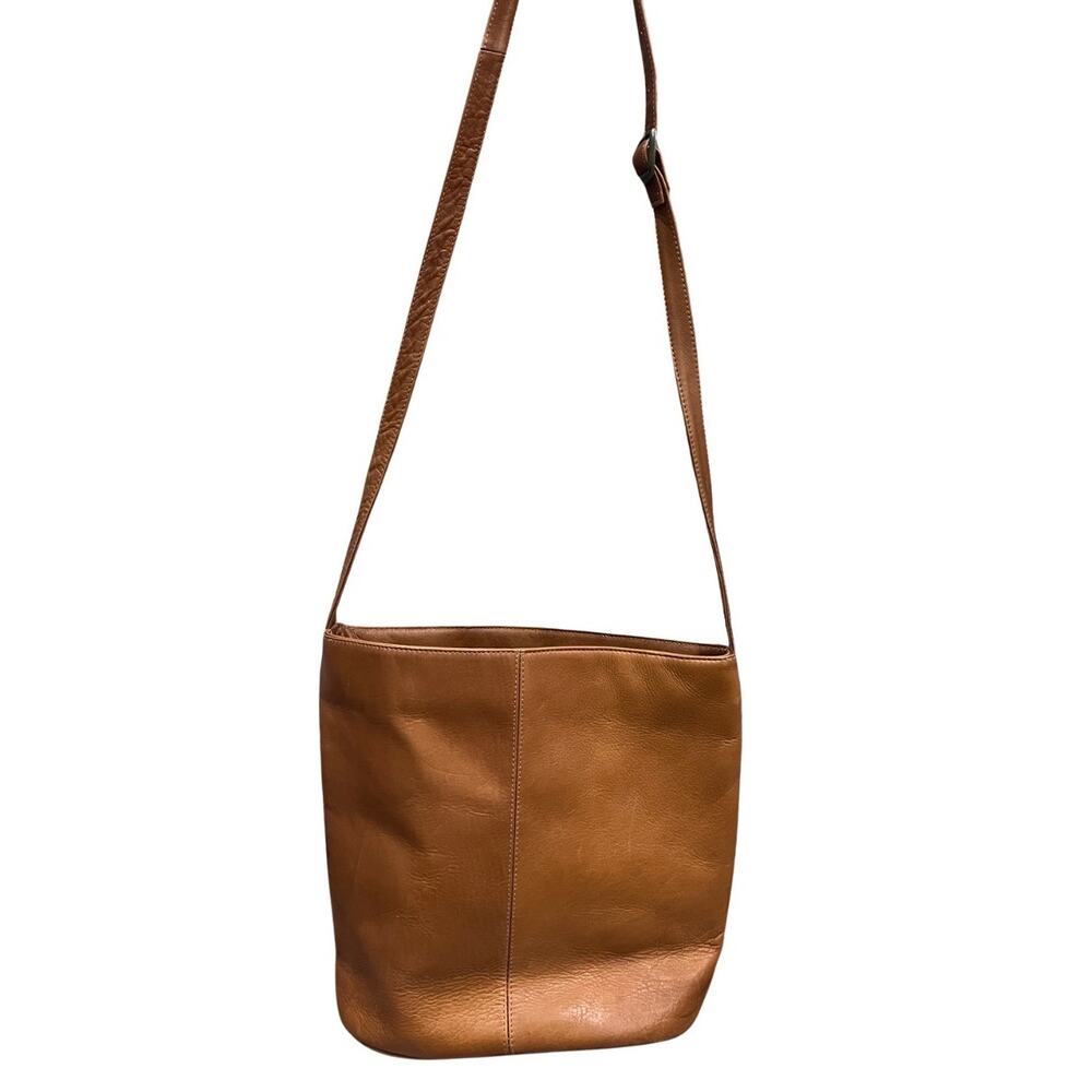 Le Donne Leather Collection Tan Leather Crossbody Women's Handbag